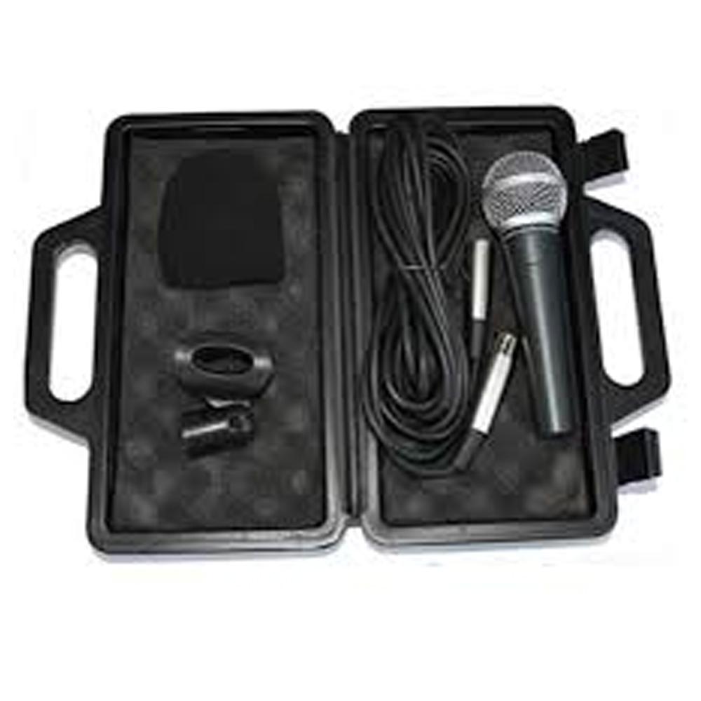Pulse PM580S Handheld Switched Vocal Dynamic Microphone | Cable, Clip & Case - DY Pro Audio