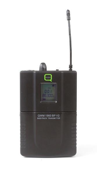 Q-Audio QWM 1960 BP UHF Wireless Bodypack Microphone System (863-865 MHz) - DY Pro Audio