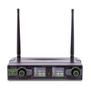 Q - Audio QWM1950 Twin Handheld UHF Wireless Microphone Channel 38 (606.5 - 613.5 MHz)