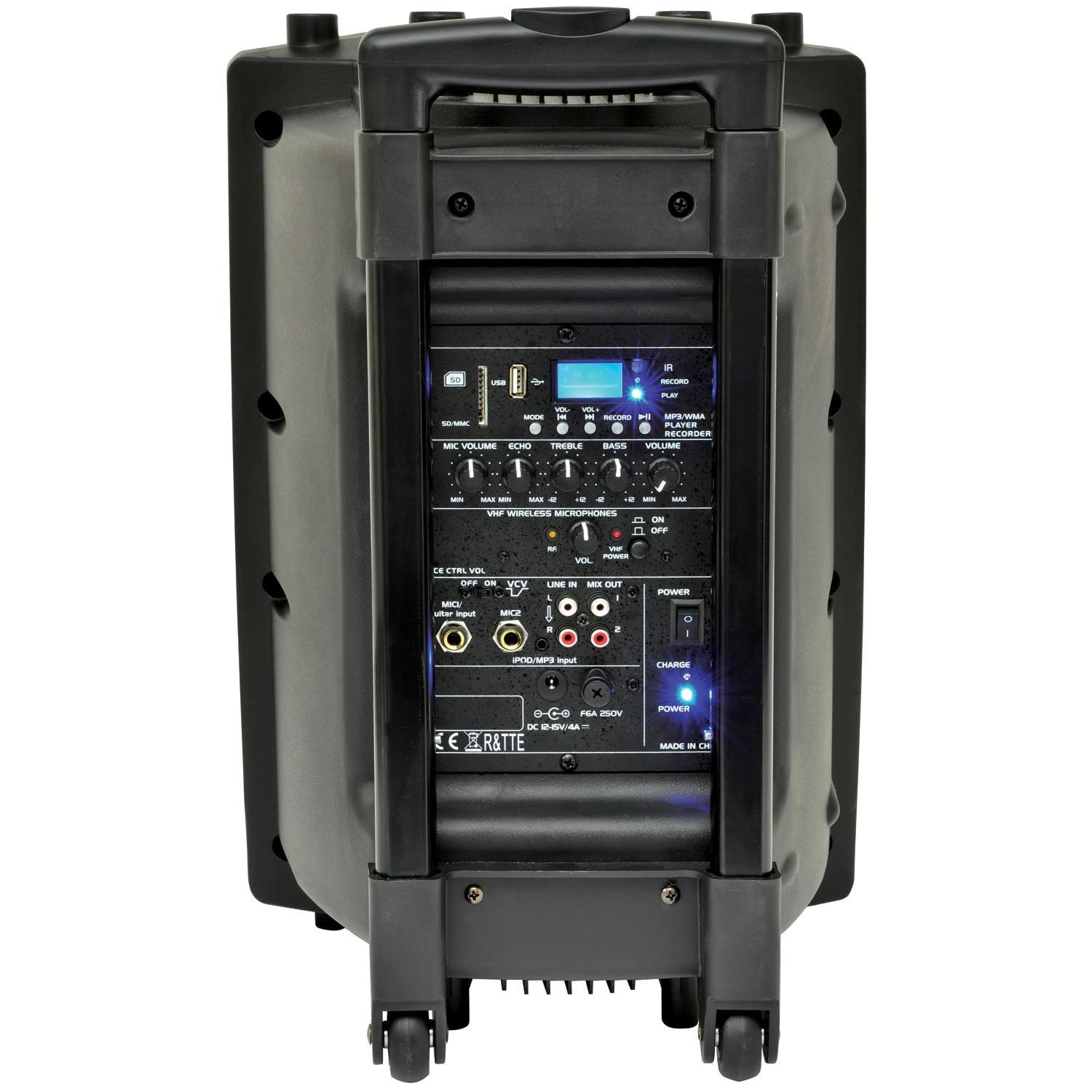 QTX 10" QR10PA Portable PA System - DY Pro Audio