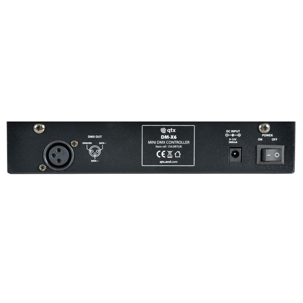 QTX DM-X6 Mini DMX PAR Controller - DY Pro Audio