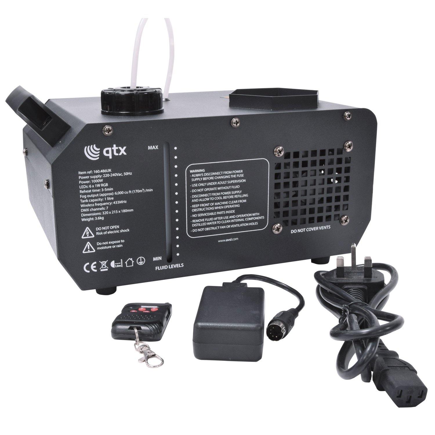 QTX FLARE-1000 Vertical LED Fog Machine - DY Pro Audio
