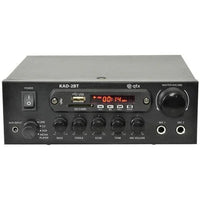 QTX KAD-2BT 55W DIGITAL STEREO AMPLIFIER Bluetooth Tuner USB SD Aux IN Mic Inpu - DY Pro Audio