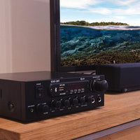 QTX KAD-2BT 55W DIGITAL STEREO AMPLIFIER Bluetooth Tuner USB SD Aux IN Mic Inpu - DY Pro Audio