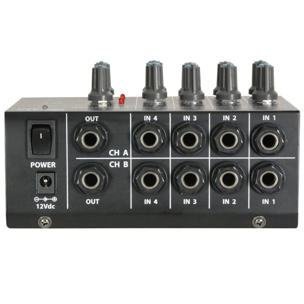 QTX LM82 4ch Stereo Mini Mixer - DY Pro Audio