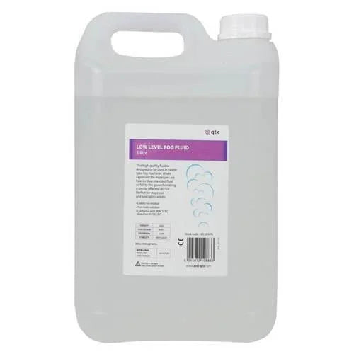 QTX Low Level Fog Fluid (5 litres) - DY Pro Audio
