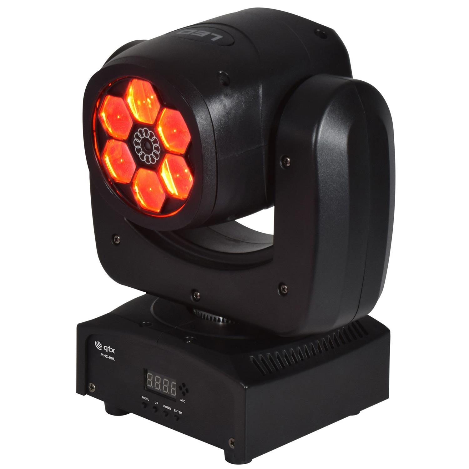 QTX MHS-90L: 90W LED Moving Head with Laser - DY Pro Audio