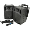 QTX PAV8 portable PA set + 2 UHF mics, CD/DVD, USB/SD & Bluetooth