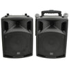 QTX PAV8 portable PA set + 2 UHF mics, CD/DVD, USB/SD & Bluetooth