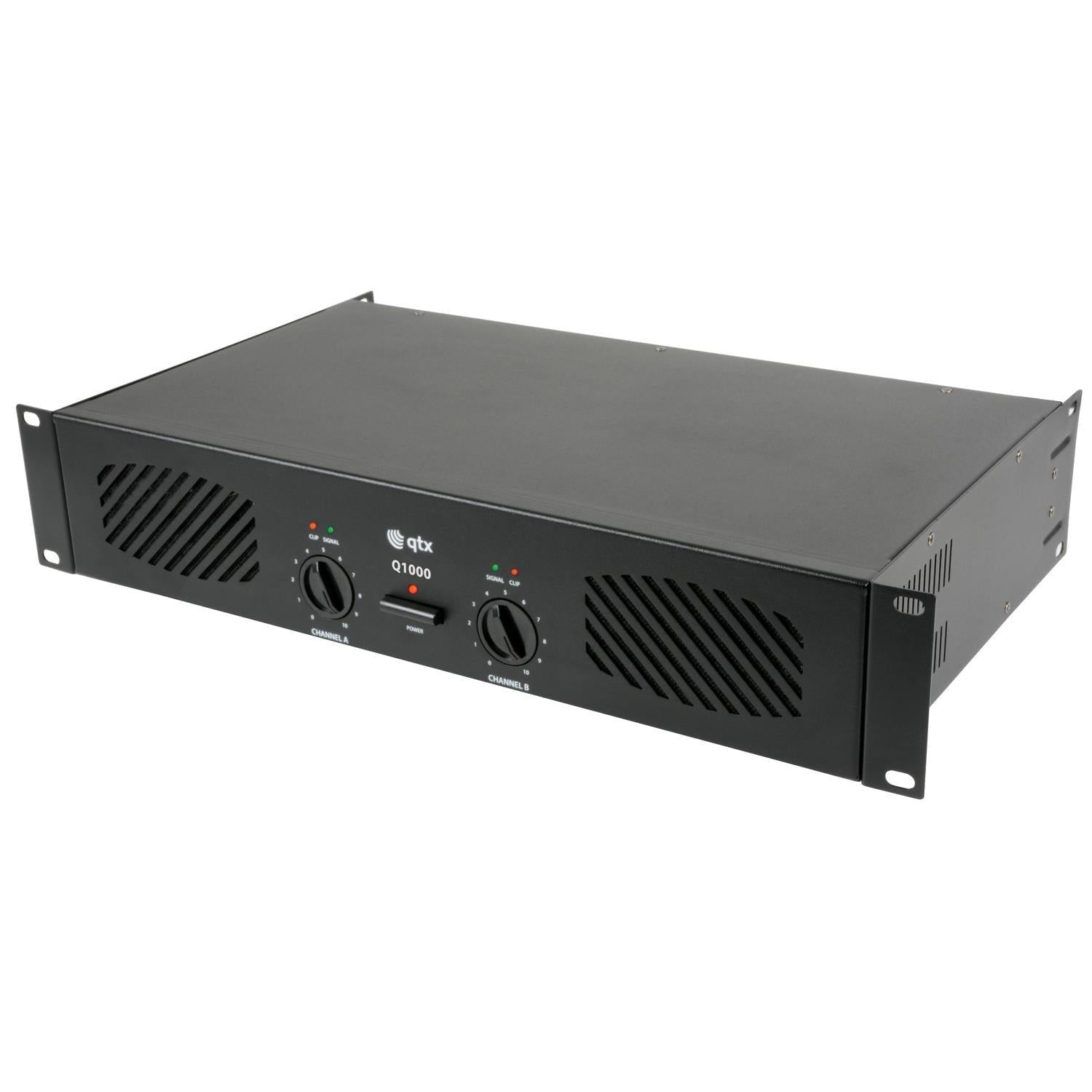 QTX Q1000 power amplifier 2 x 500W - DY Pro Audio