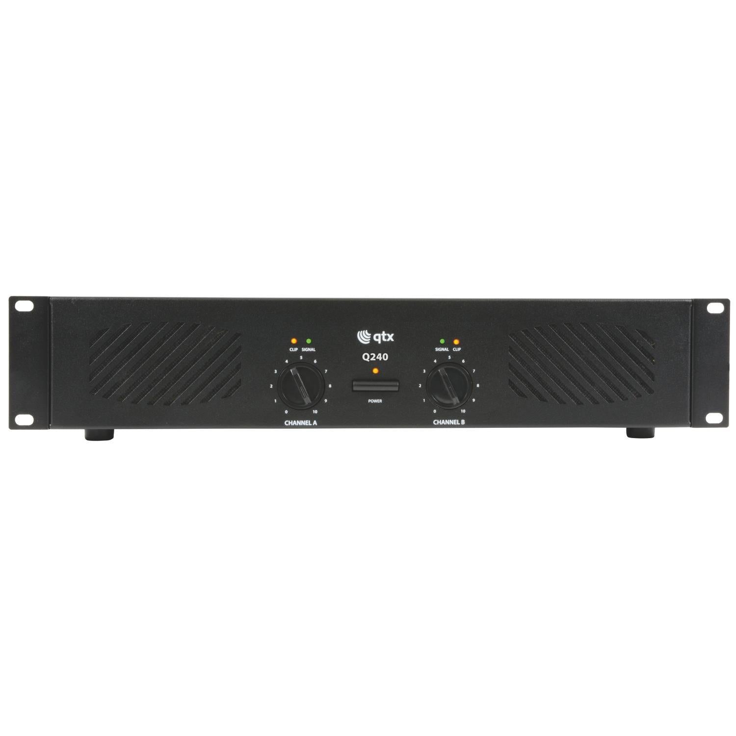 QTX Q240 power amplifier 2 x 120W - DY Pro Audio