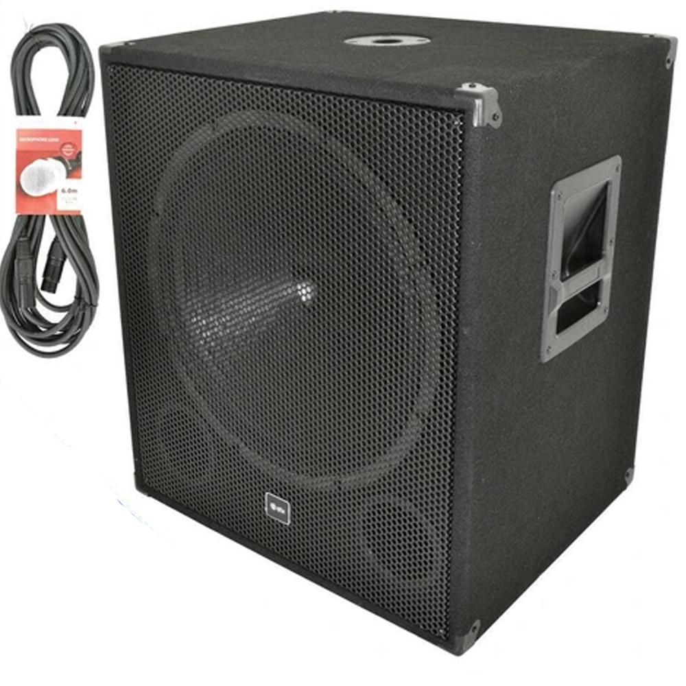 QTX QT18SA 18" Active Powered Sub 1000W DJ BASS BIN Loud Speaker & FREE XLR LEAD - DY Pro Audio