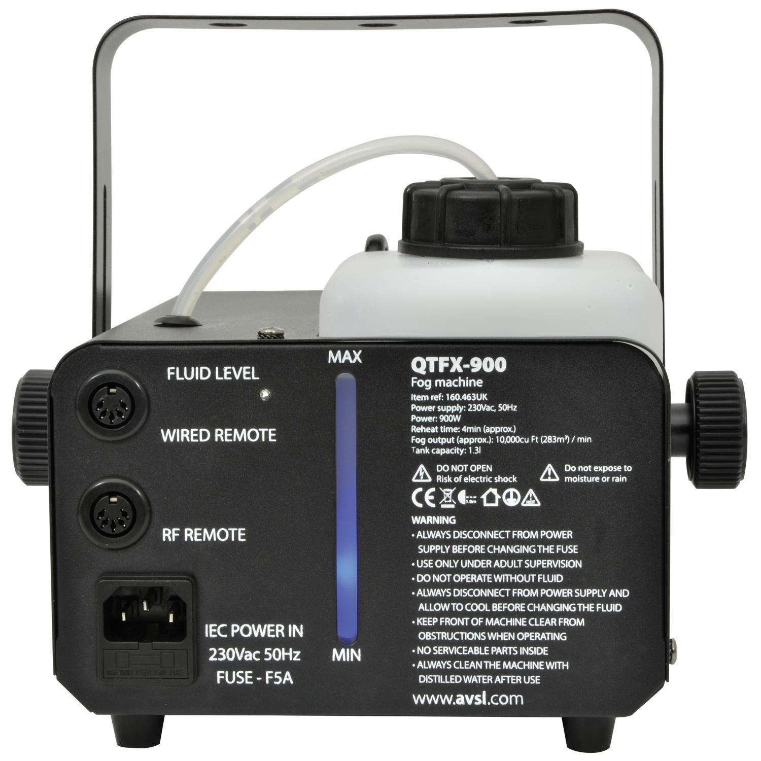 QTX QTFX-900 Fog Machine 900W With 5L Fluid - DY Pro Audio