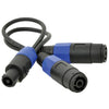 QTX Speakon Speaker Cable Splitter 2 Way - DY Pro Audio