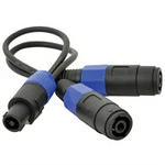 QTX Speakon Speaker Cable Splitter 2 Way - DY Pro Audio