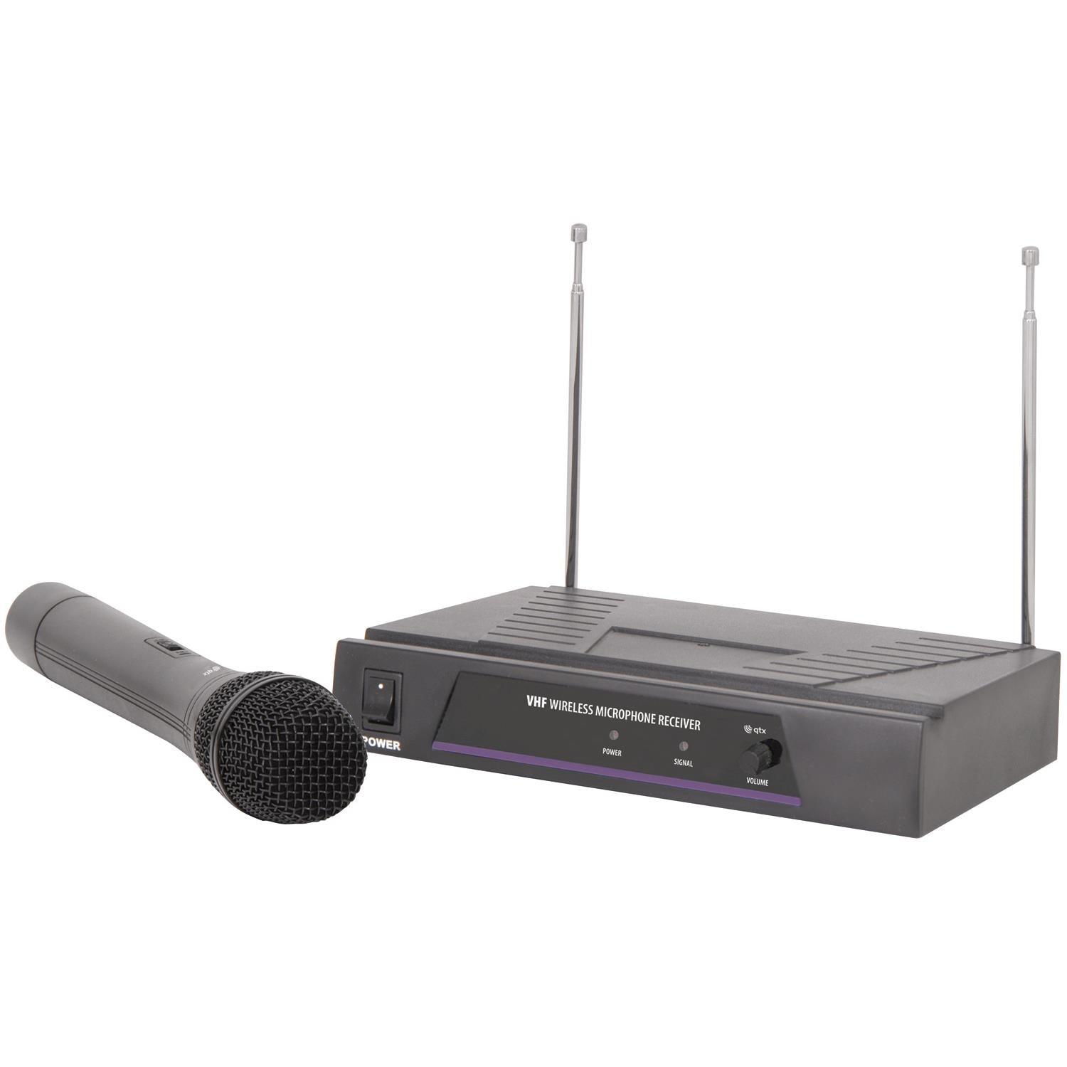 QTX VHF handheld mic wireless system - 173.8MHz - DY Pro Audio