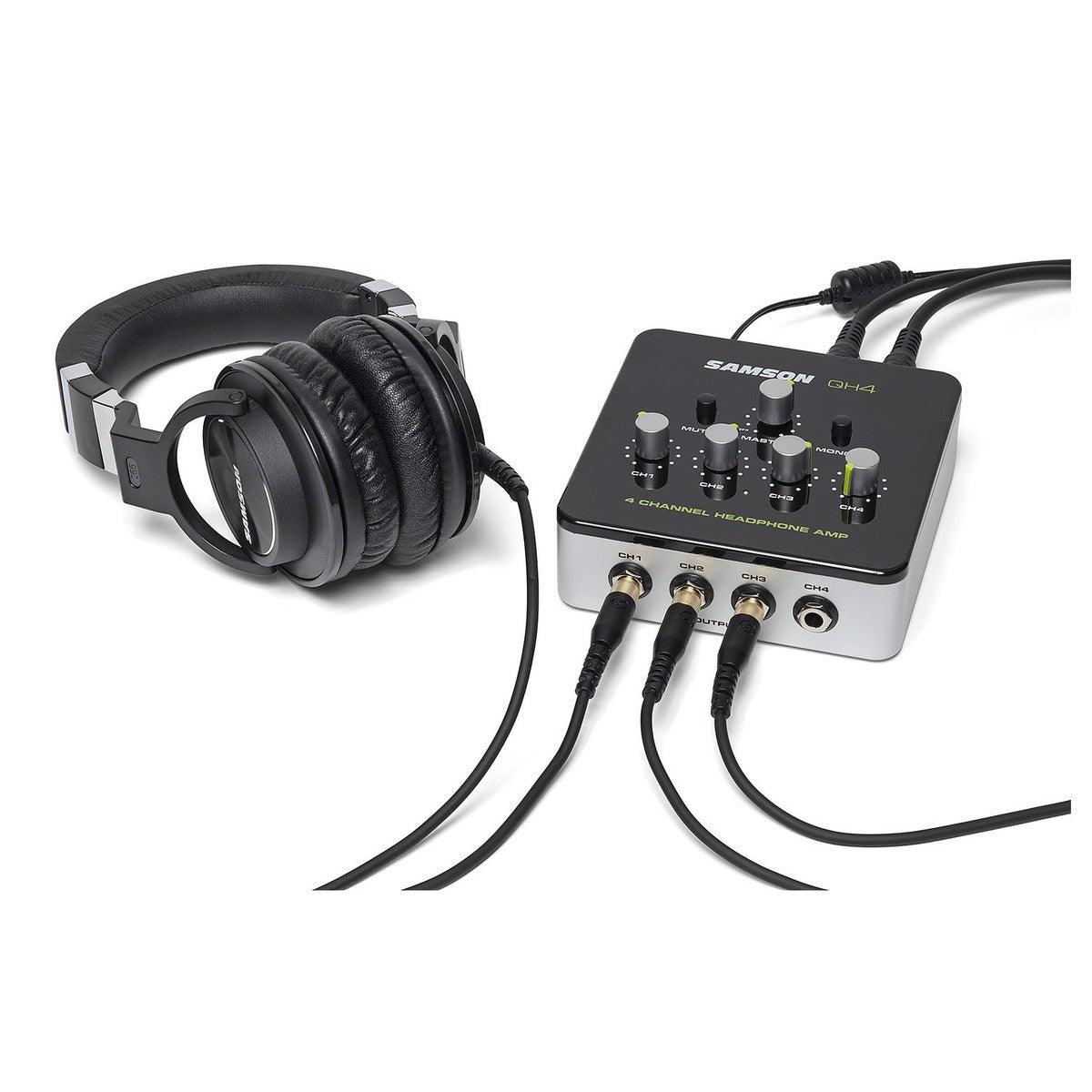 Samson QH4 - 4 Channel Headphone Amplifier - DY Pro Audio