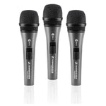 Sennheiser Evolution 3-pack E835-S Switched Microphone Bundle - DY Pro Audio