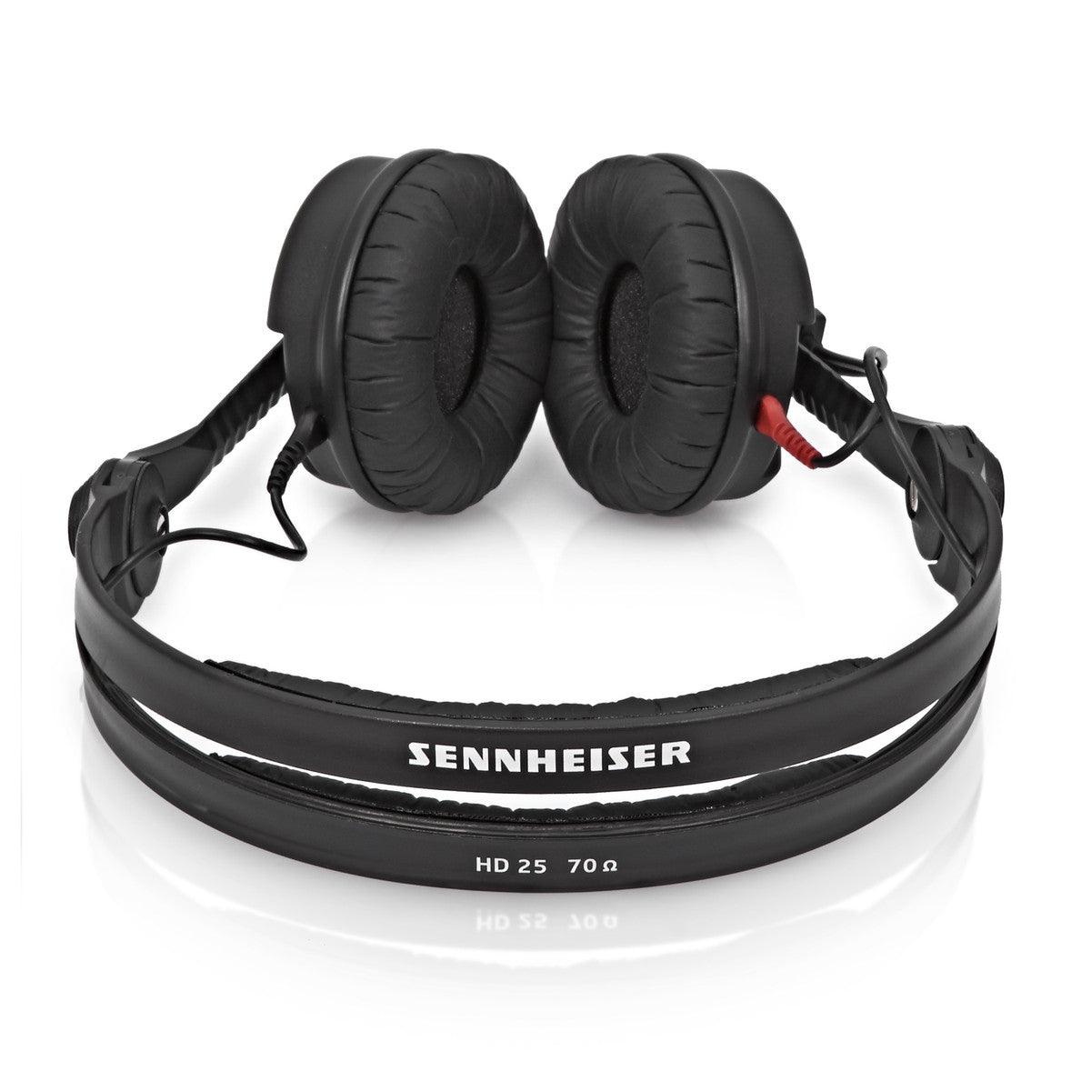 Sennheiser HD25 PLUS Headphones Split Headband + Pouch/Extra Ear Pads - DY Pro Audio