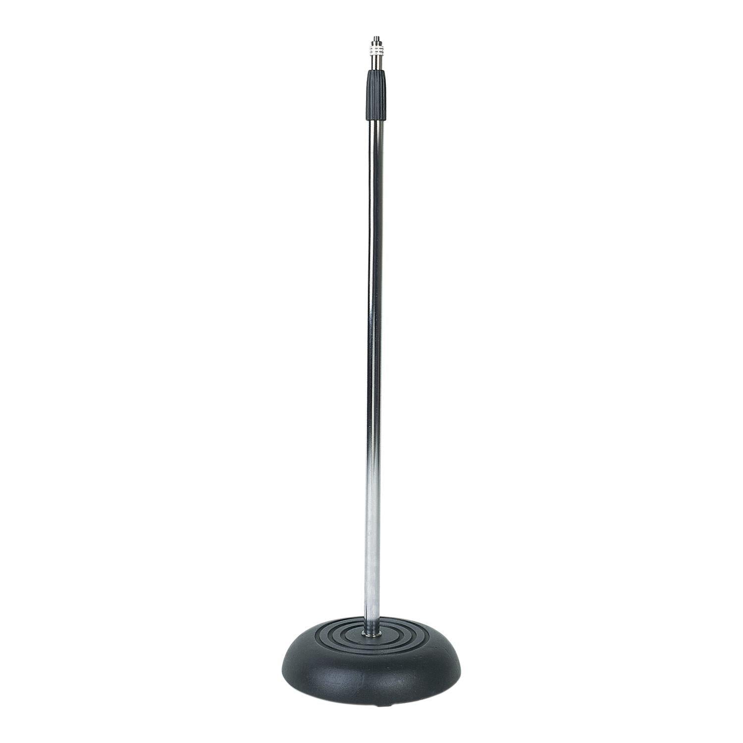Soundlab Chrome Round Base Microphone Stand - DY Pro Audio