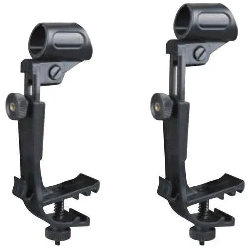Soundlab Pair of Adjustable Clip On Drum Rim Mic Clamp - DY Pro Audio