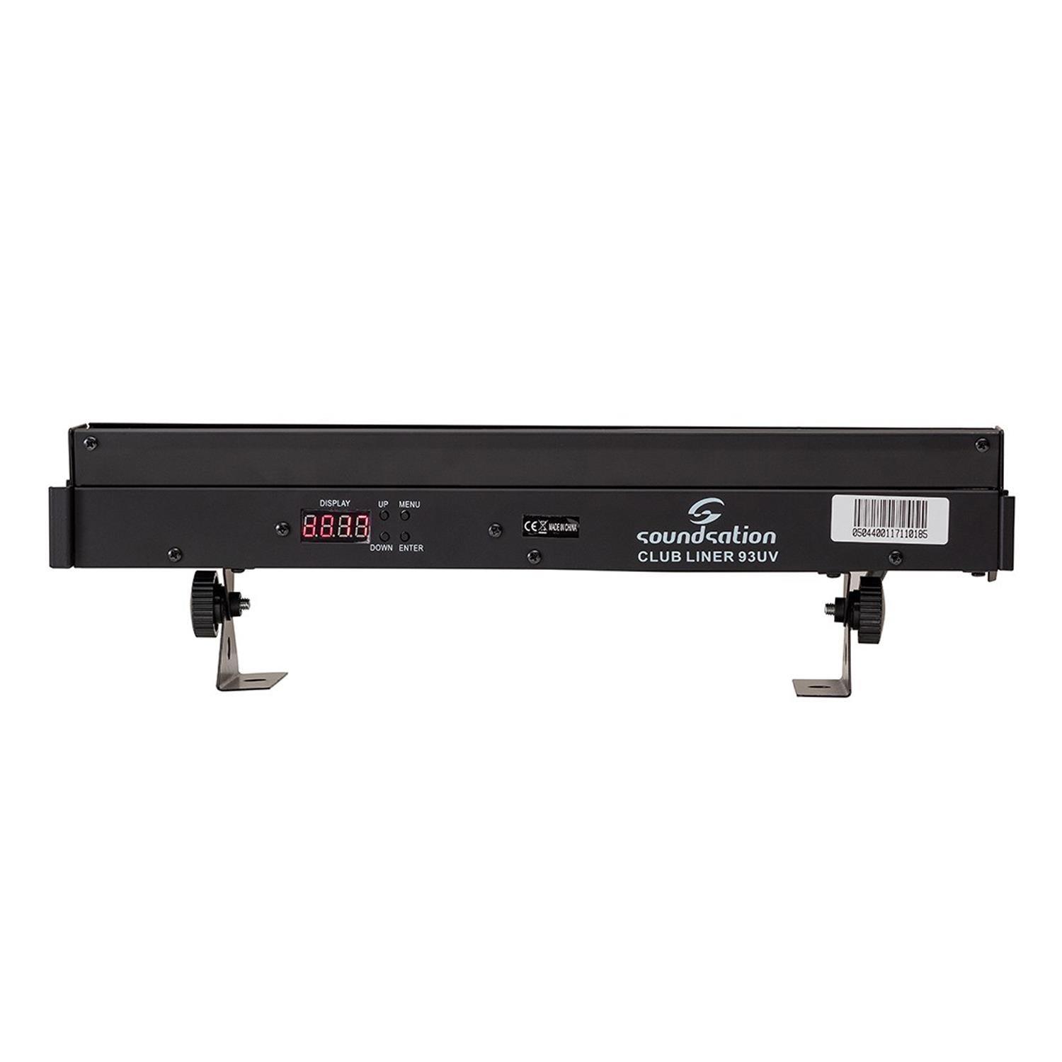 Soundsation Club Liner 93 UV MINI 8 X 3W LED Uplighter Batten - DY Pro Audio