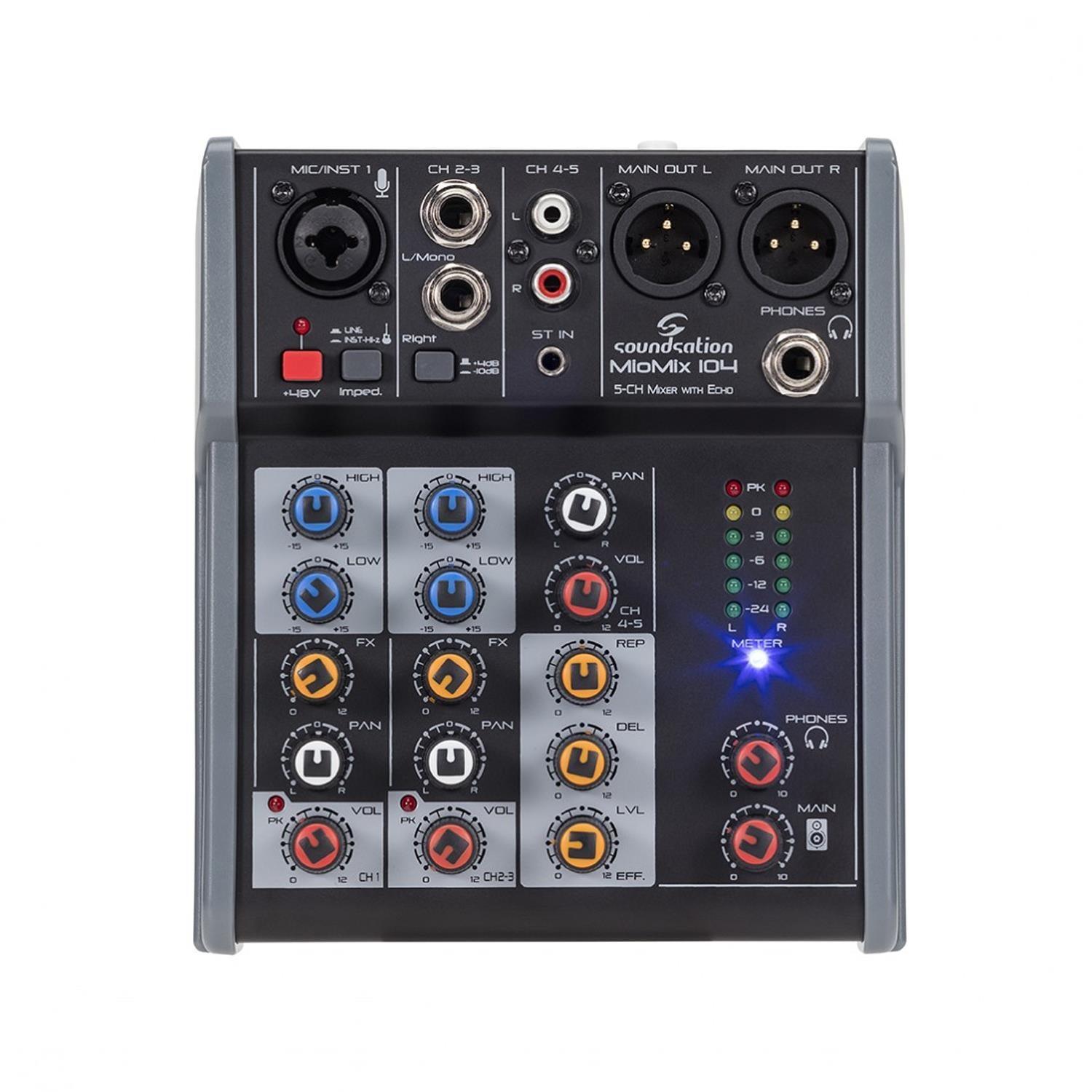 Soundsation MIOMIX 104 5-Channel Audio Mixer - DY Pro Audio
