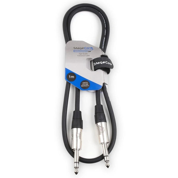 StageCore 1m Stereo Jack to Stereo Jack Cable
