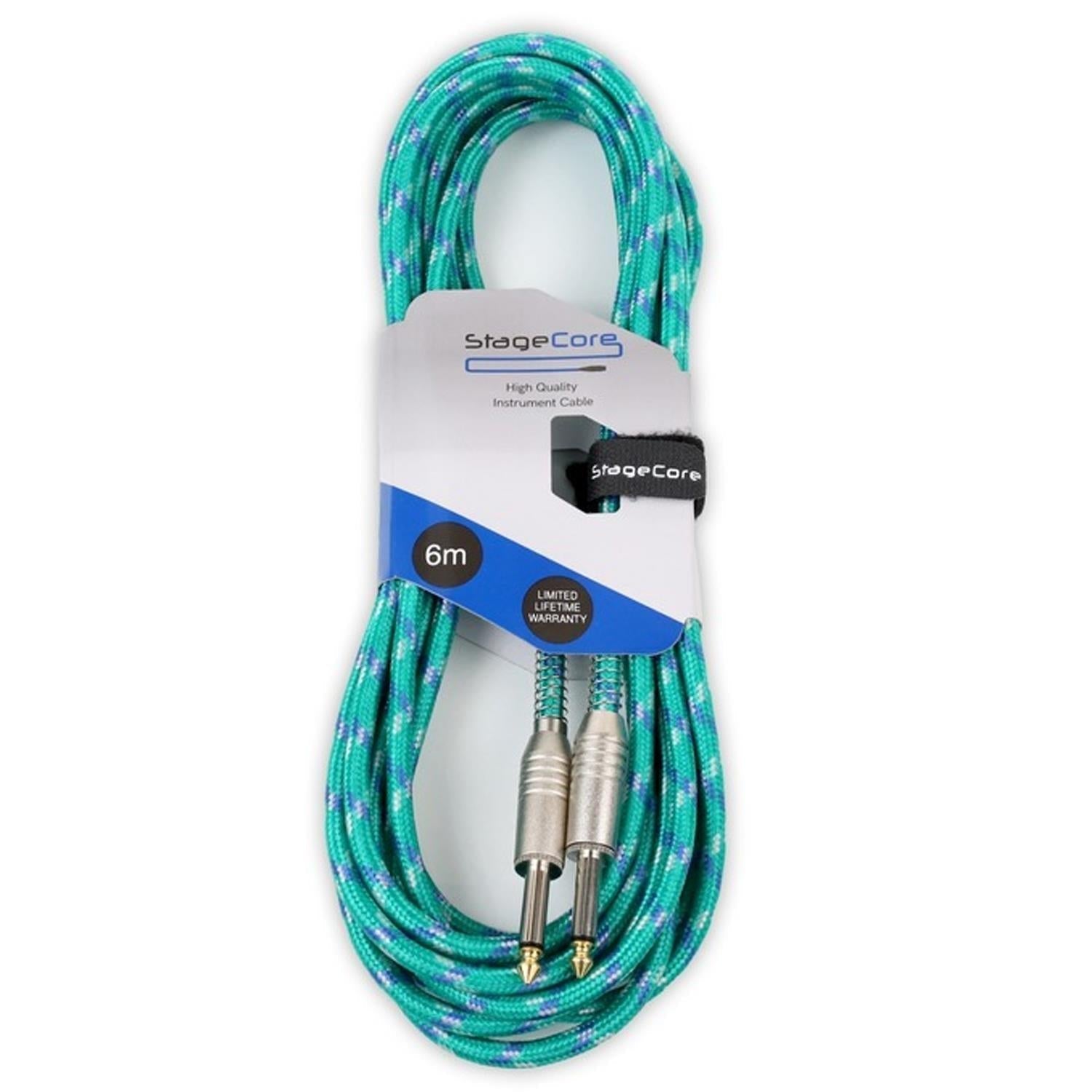 Stagecore Core 120 Braided Jack to Jack Cable 6m - DY Pro Audio