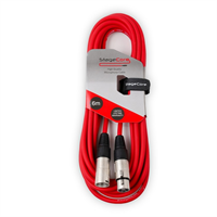 Stagecore CORE 350 6m Red XLR Microphone Cable - DY Pro Audio