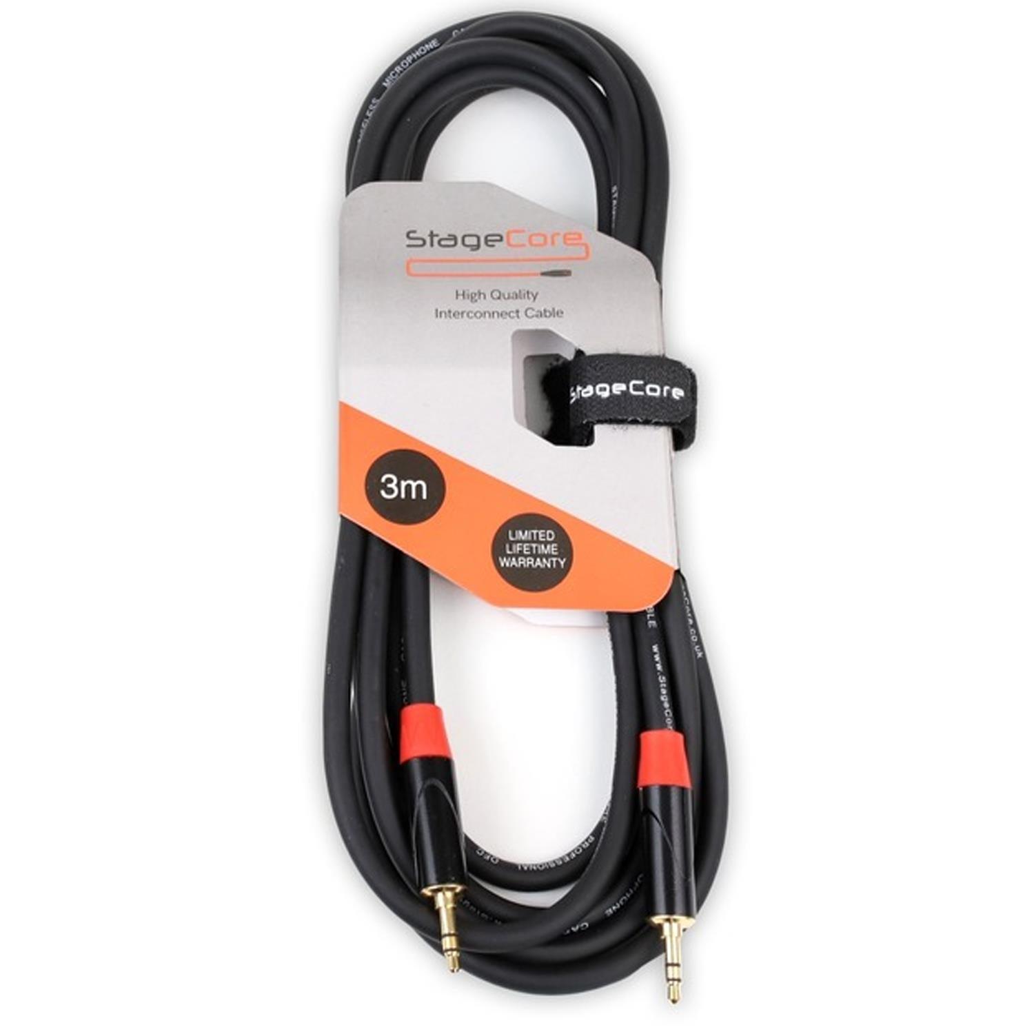 StageCore iCORE140LU10 3m 3.5mm to 3.5mm Cable - DY Pro Audio