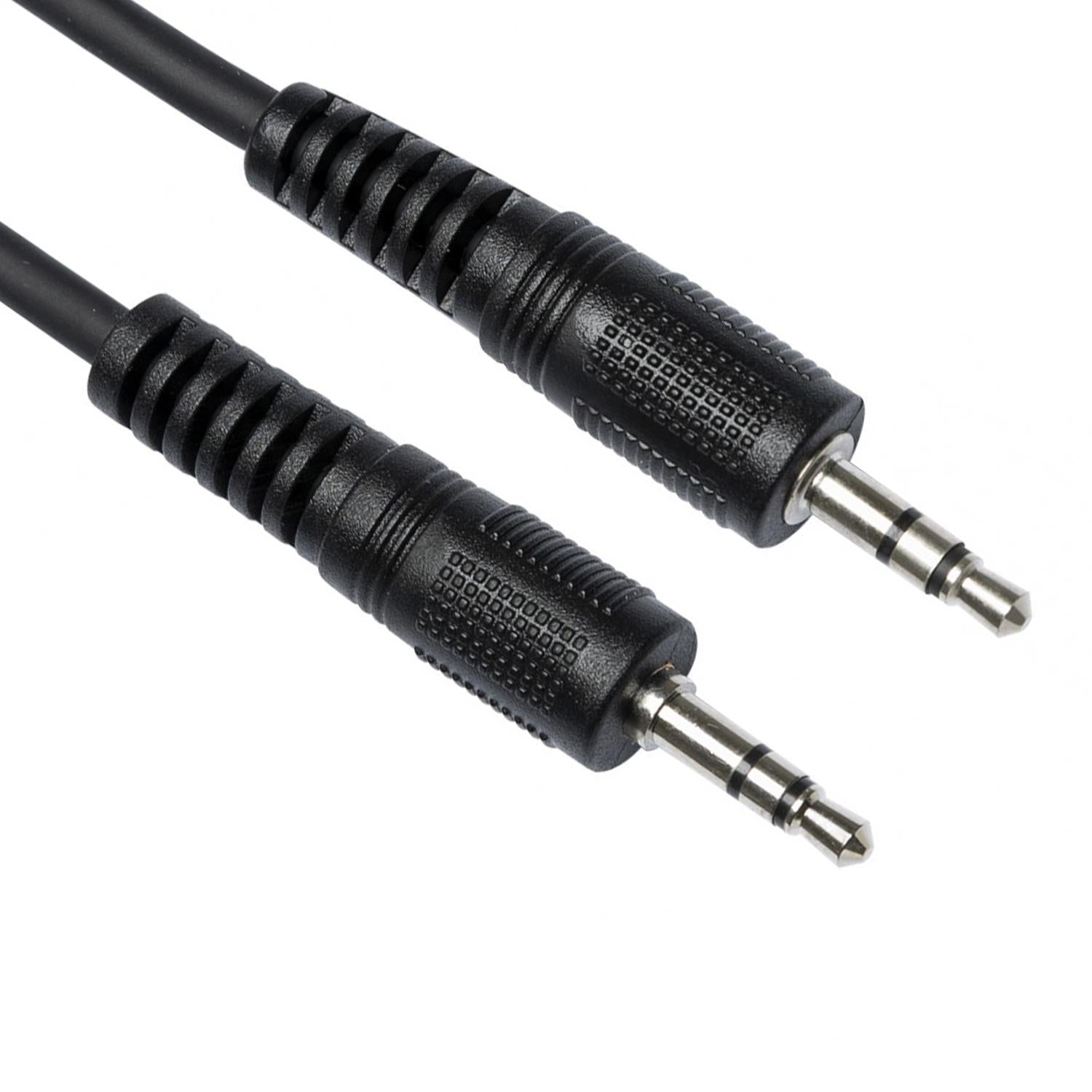 Stagg 20cm Black Stereo 3.5mm - 3.5mm jack cable - DY Pro Audio