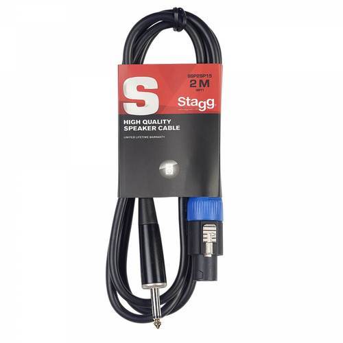 Stagg 2m Speakon to 1/4" 6.35mm Jack Cable | SSP2SP15 - DY Pro Audio