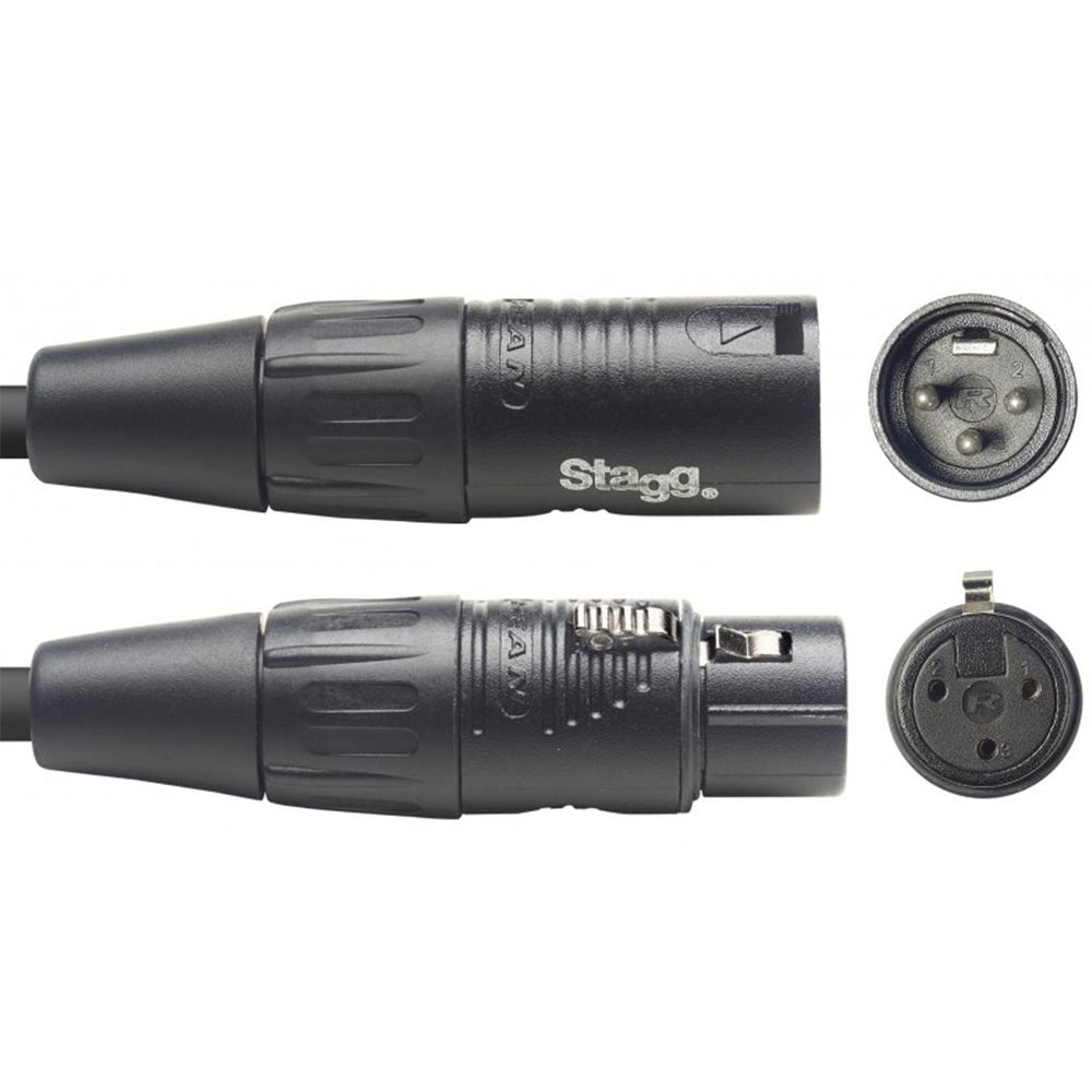 Stagg 5M N-Series DMX Lighting Cable Lead Quality Band DJ Disco | NDX5R-3 - DY Pro Audio