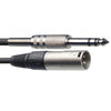 Stagg 6m Male XLR to 6.35mm Stereo TRS Jack Lead | SAC6PSXM DL - DY Pro Audio