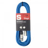 Stagg 6m Microphone XLR Cable Blue - DY Pro Audio