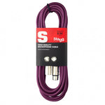 Stagg 6m Microphone XLR Cable Purple - DY Pro Audio