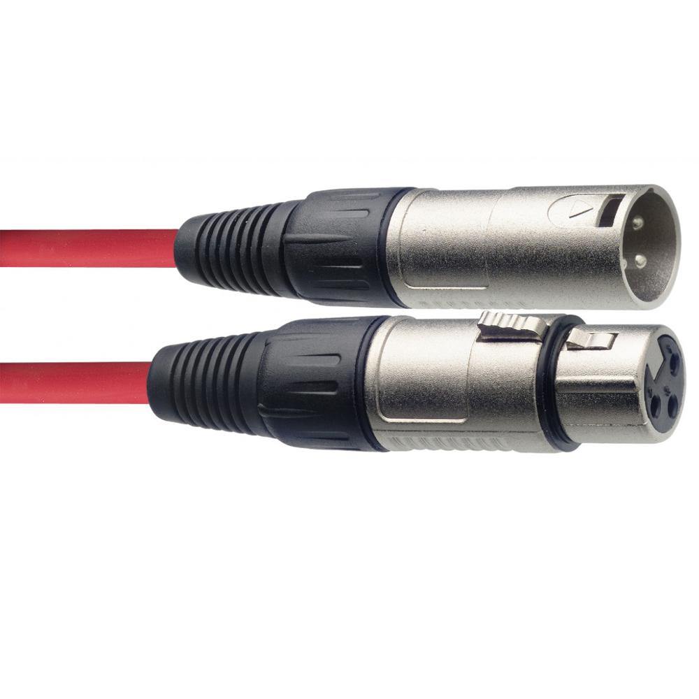 Stagg 6m Microphone XLR Cable Red - DY Pro Audio