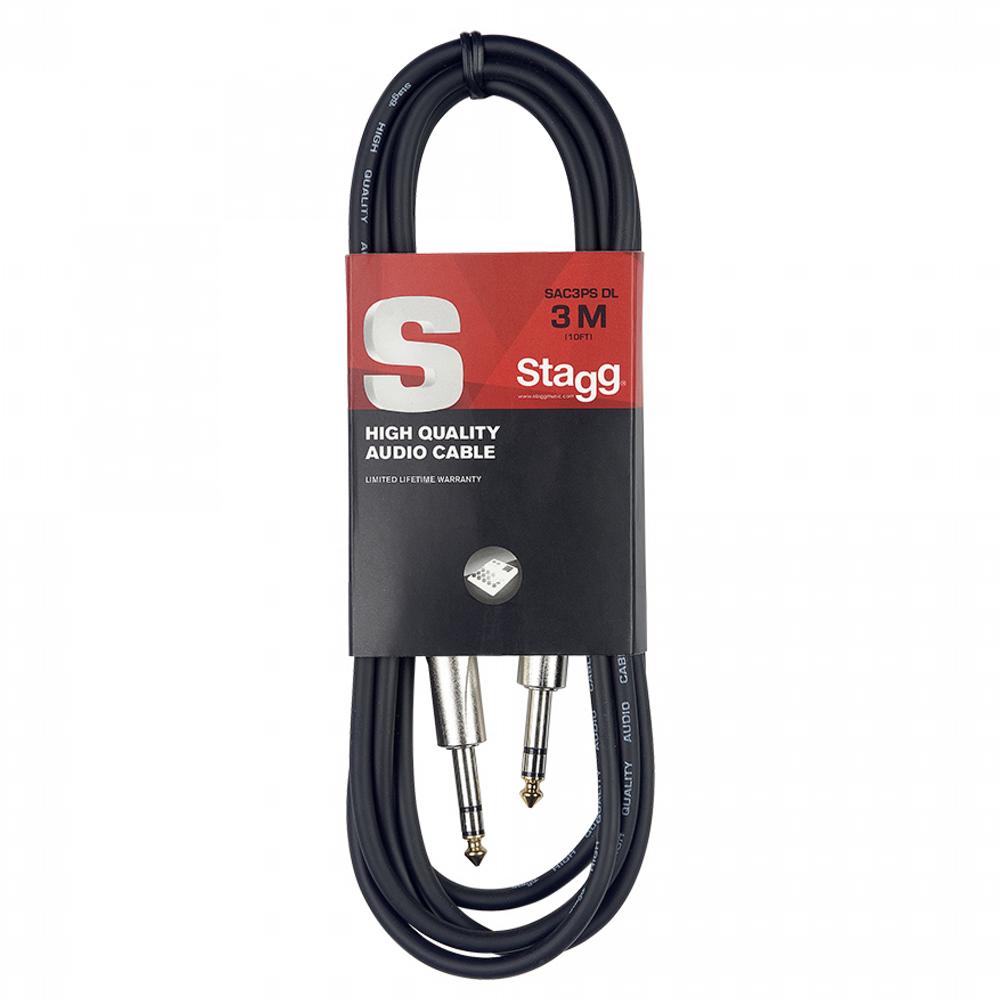 Stagg 6m Stereo Jack Cable | SAC6PS DL - DY Pro Audio