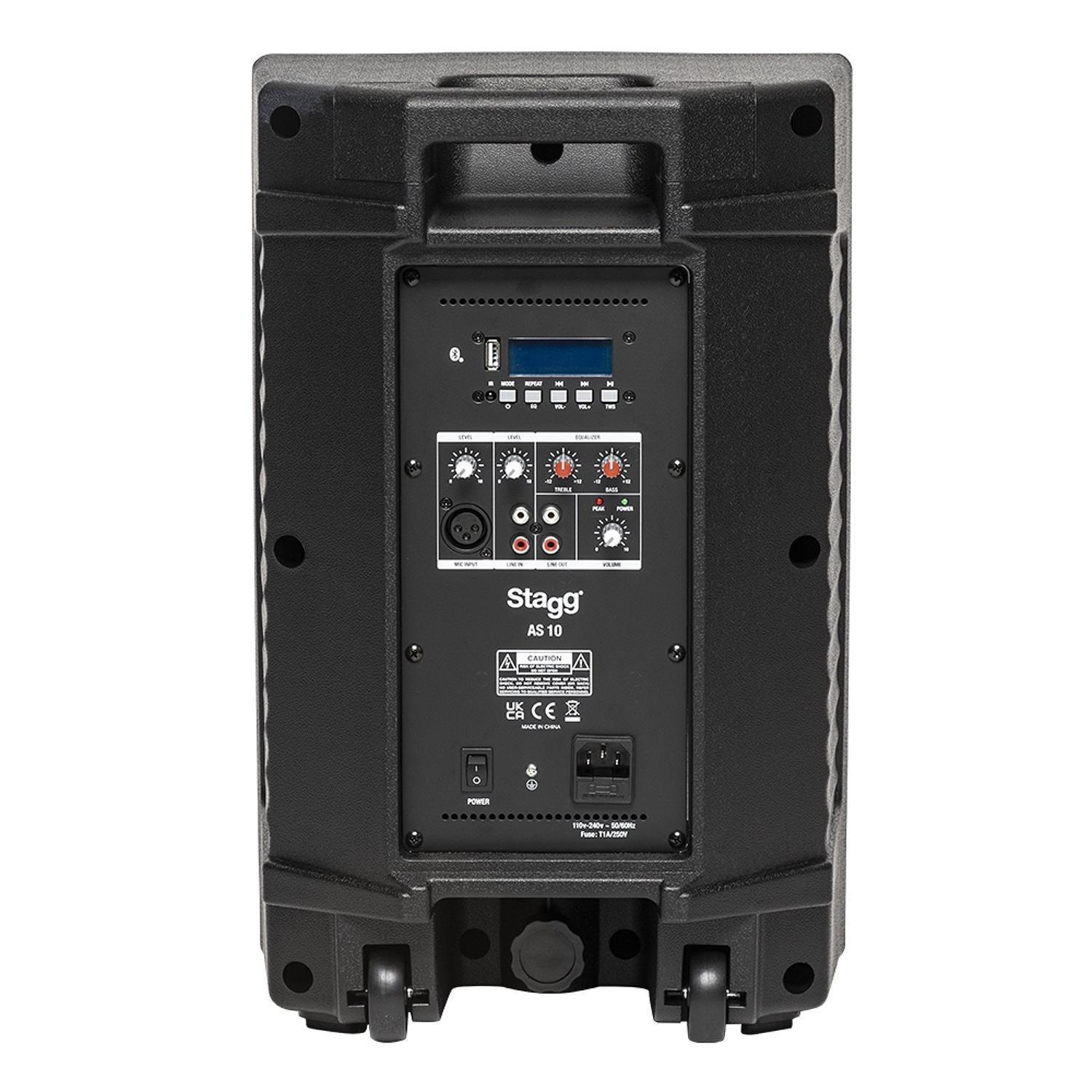 Stagg AS10 10" 250w Active Speaker with Bluetooth - DY Pro Audio
