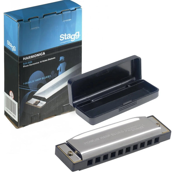 Stagg BJH-B20 Bb Howlin Harp Blues Harmonica in Bb - DY Pro Audio