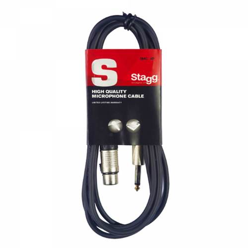 Stagg Female XLR to 1/4 Mono Jack Microphone Cable 10m | SMC10XP - DY Pro Audio