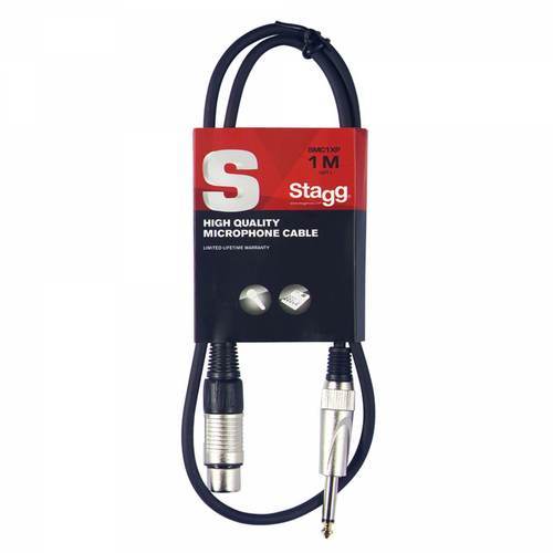 Stagg Female XLR to 1/4 Mono Jack Microphone Cable 1m | SMC1XP - DY Pro Audio