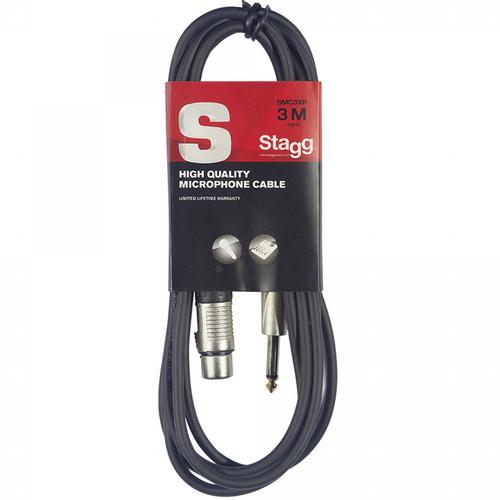 Stagg Female XLR to 1/4 Mono Jack Microphone Cable 3m - DY Pro Audio