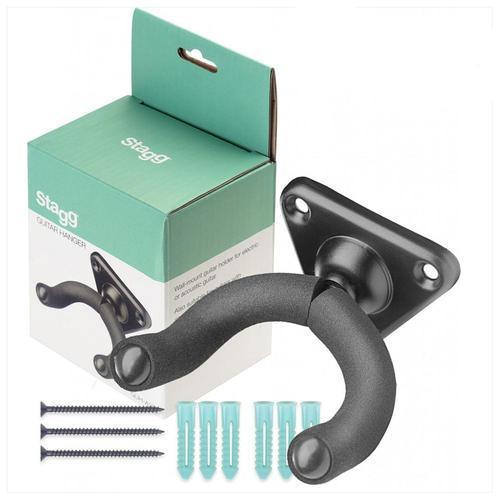 Stagg GUH-A20 Wall Mount Guitar Hanger for Acoustic & Electric Guitars - DY Pro Audio