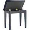 Stagg PBF23 BKP SBK High Gloss Black Piano Bench with Storage - DY Pro Audio