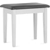 Stagg PBF23 WHM SBK White Piano Bench with Storage - DY Pro Audio