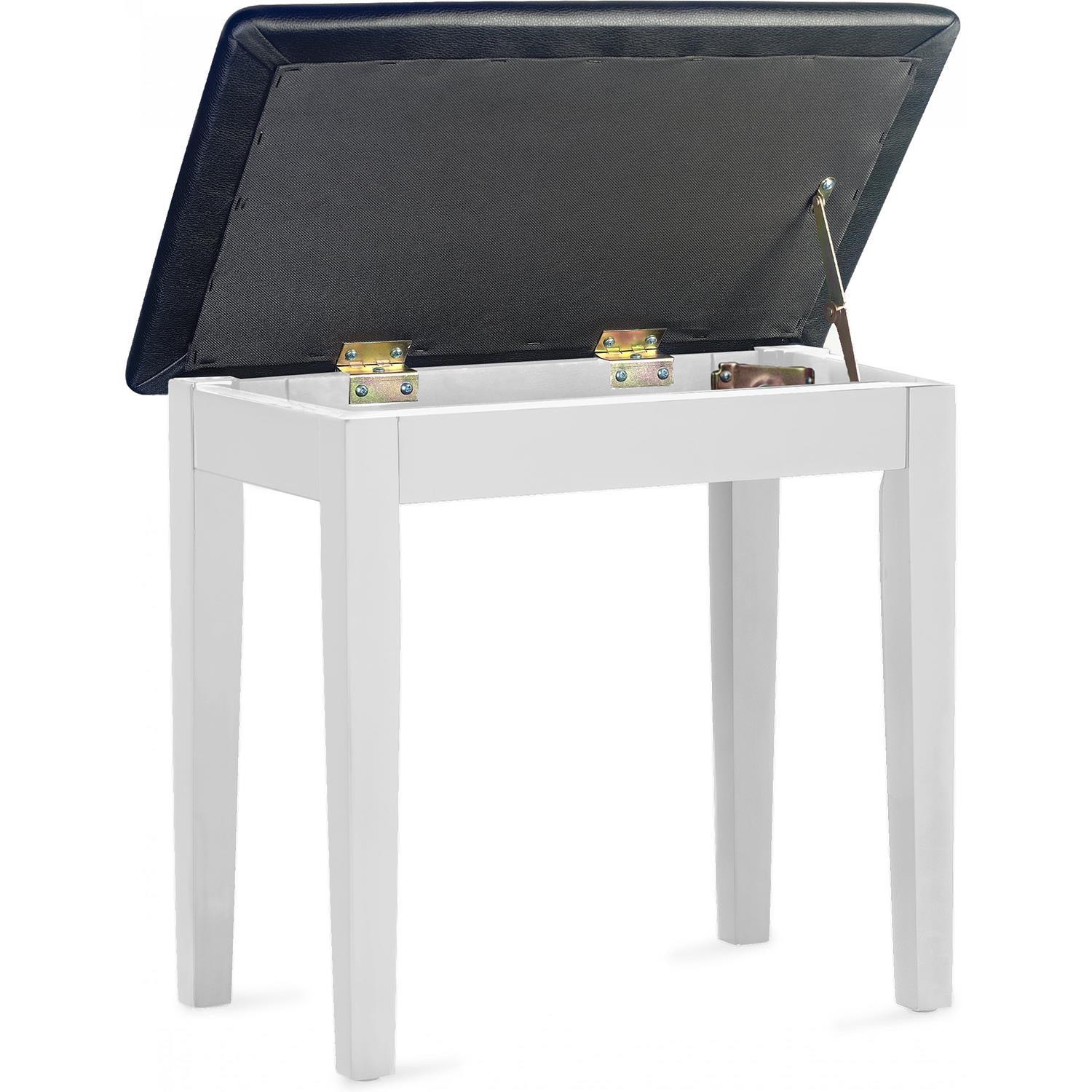Stagg PBF23 WHM SBK White Piano Bench with Storage - DY Pro Audio