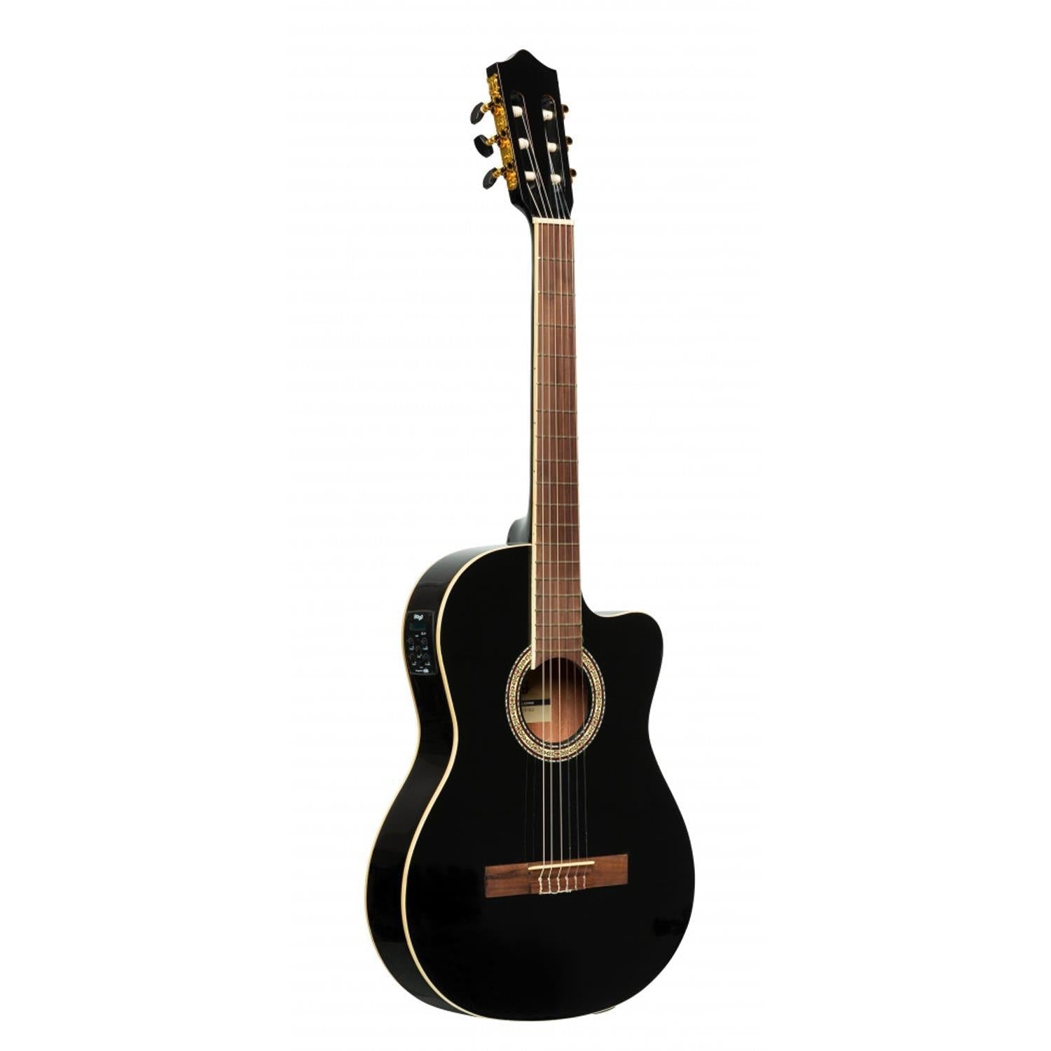 Stagg SCL60 TCE-BLK Acoustic-Electric Classical Guitar with EQ - DY Pro Audio