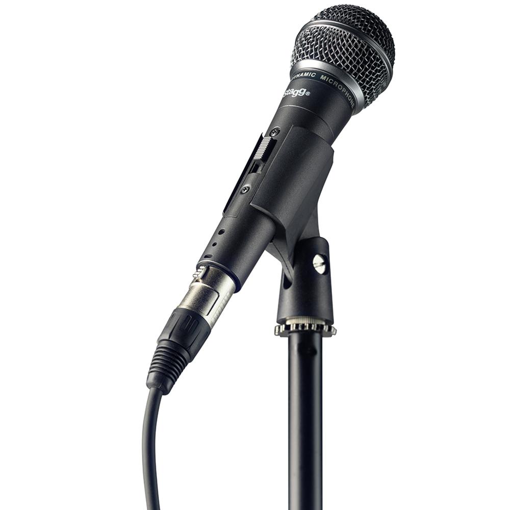 Stagg SDM50 Dynamic Microphone Set with Stand, 6m XLR Cable, Bag & Clip | SDM50 SET - DY Pro Audio